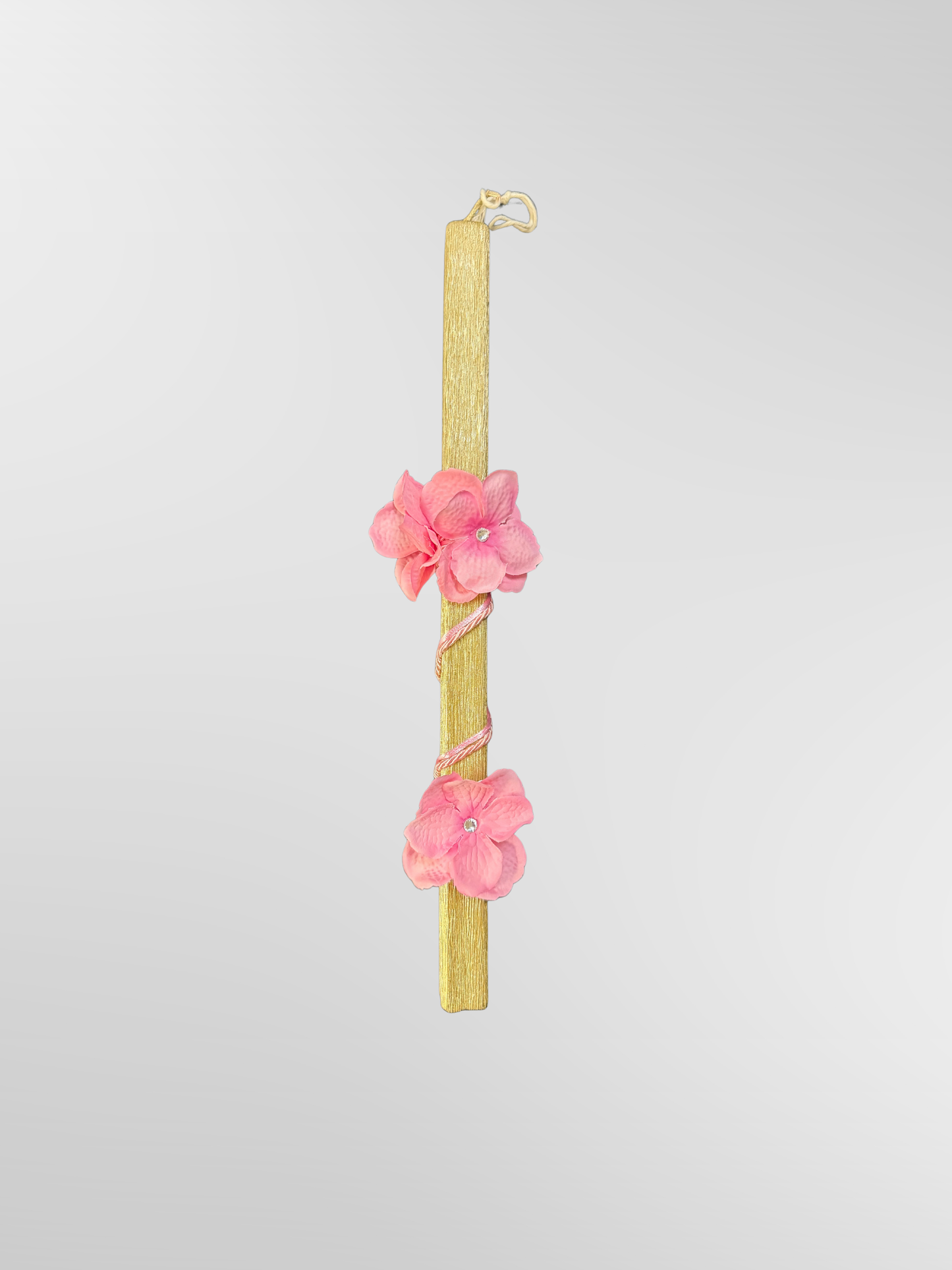 Lambada Easter Greek Candles Handmade Double Pink