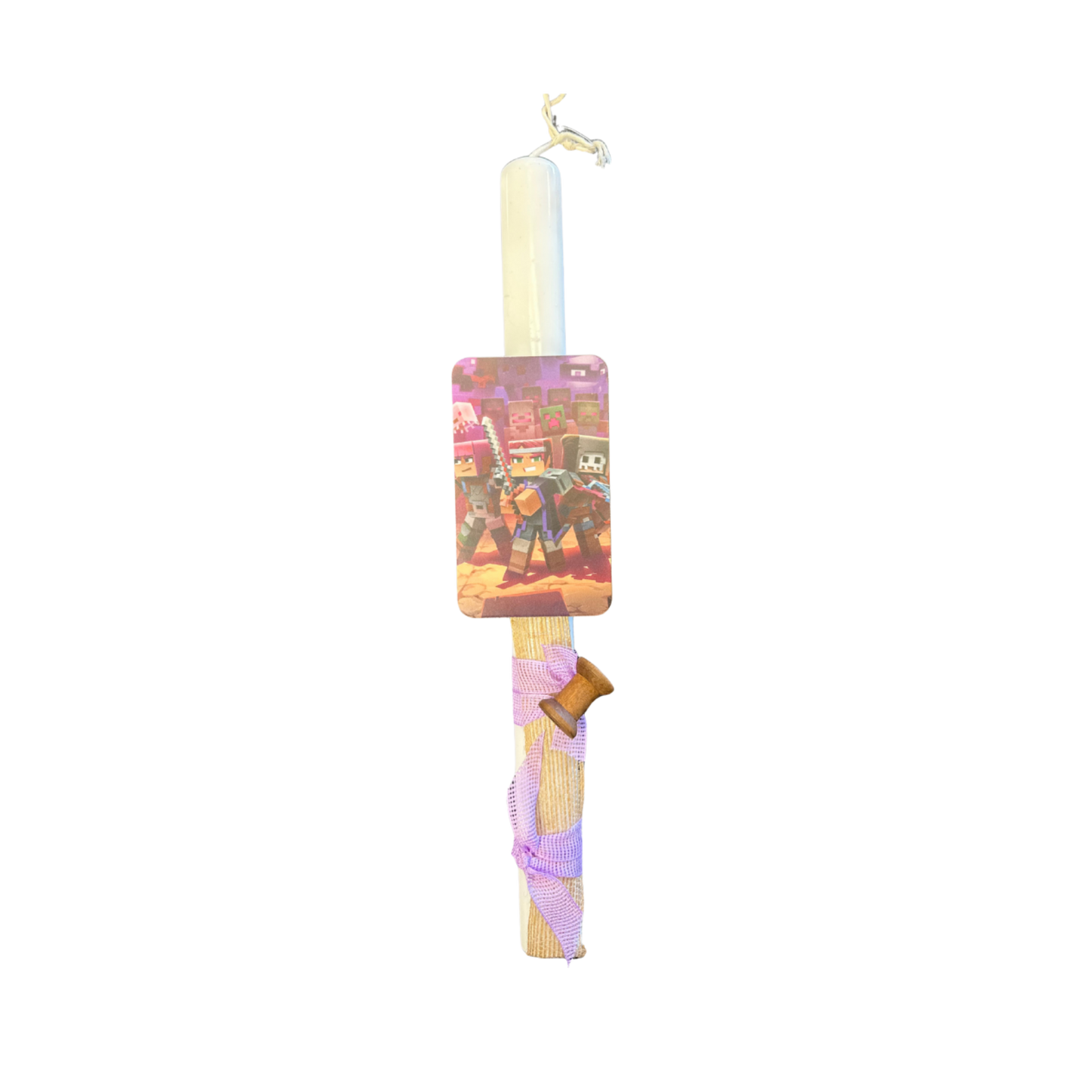 Lambada Easter Greek Candles Handmade Minecraft Warrior