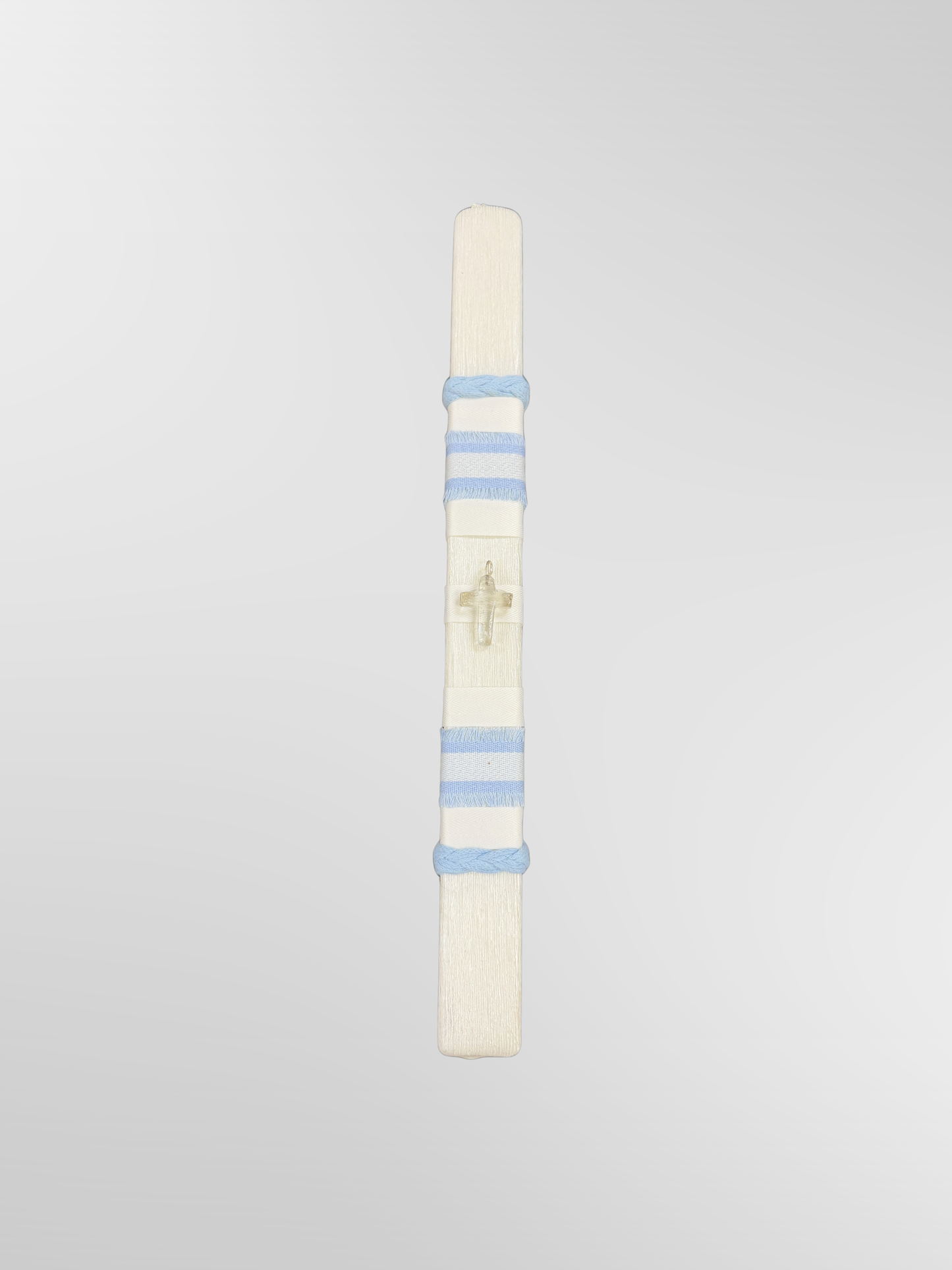 Lambada Easter Greek Candles Handmade Seafoam Cross