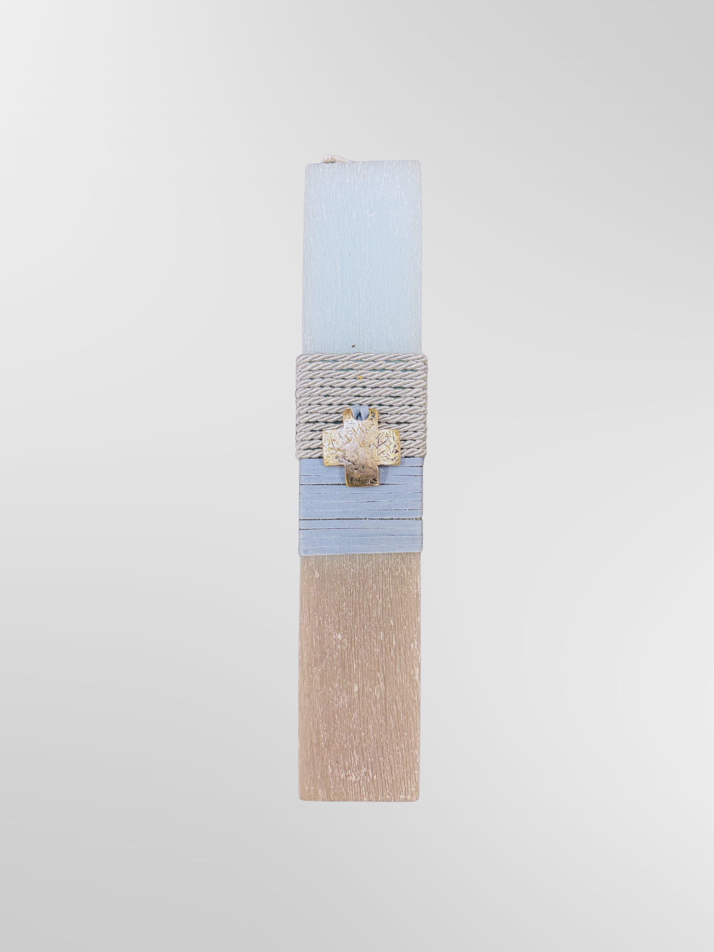 Lambada Easter Greek Candles Handmade Sky Ombre Cross