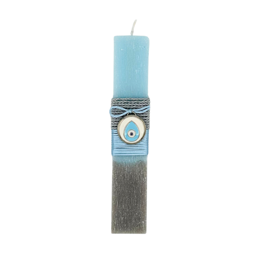 Lambada Easter Greek Candles Handmade Baby Blue Evil Eye