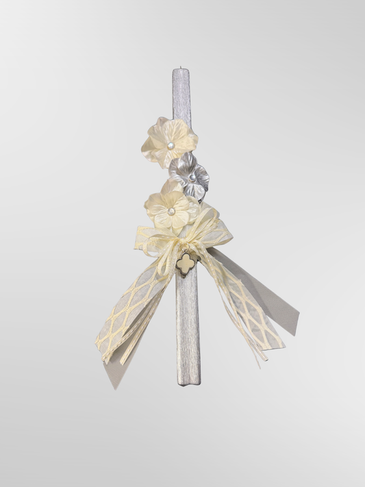 Lambada Easter Greek Candles Handmade Clover of Champagne