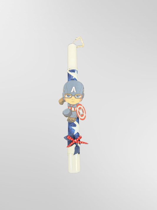 Lambada Easter Greek Candles Handmade It's Captain America