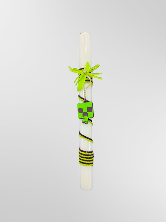 Lambada Easter Greek Candles Handmade Minecraft Creeper