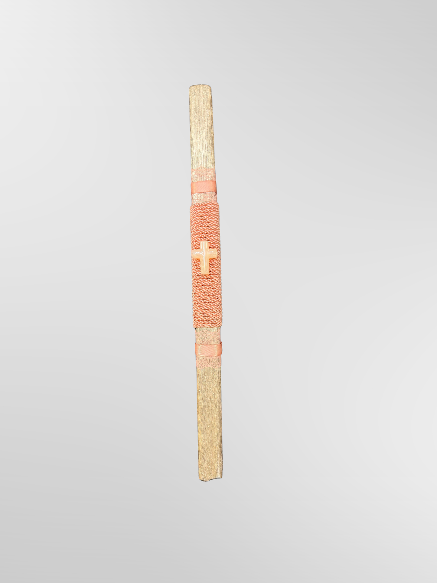 Lambada Easter Greek Candles Handmade Soft Pink Cross