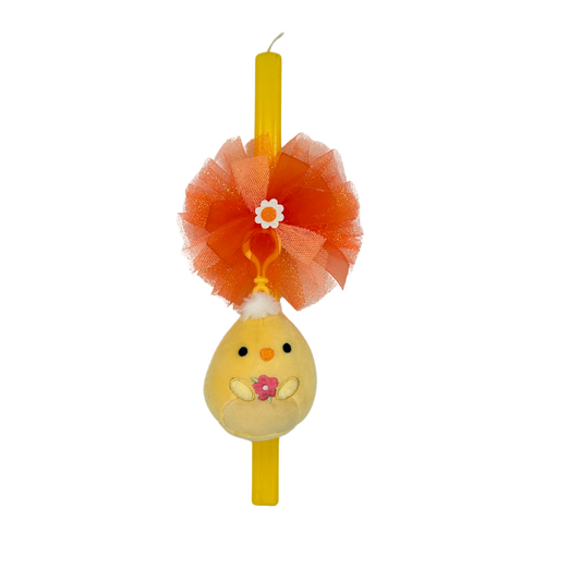 Lambada Easter Greek Candles Handmade Squishamallow Chick