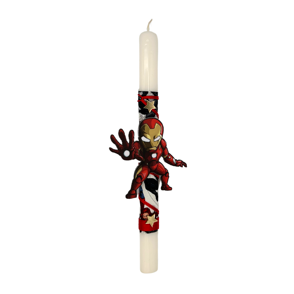 Lambada Easter Greek Candles Handmade Iron Man