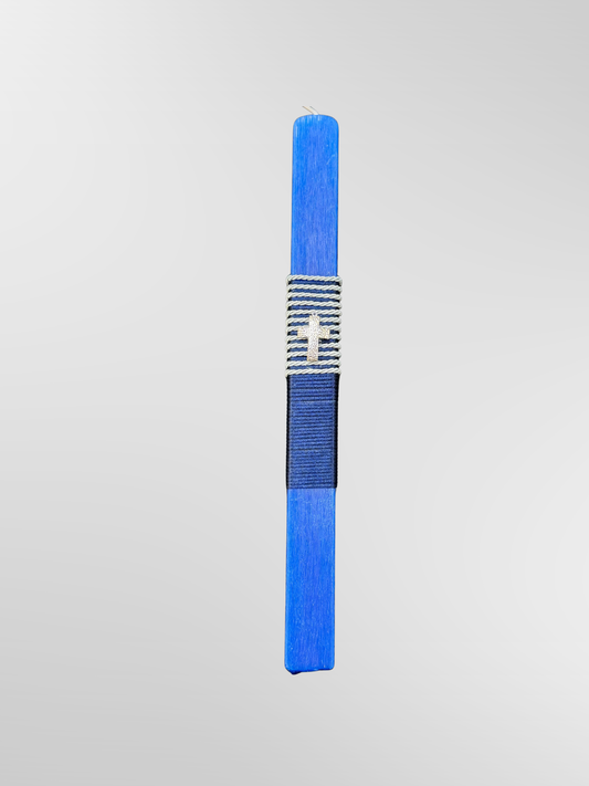 Lambada Easter Greek Candles Handmade Waves Crashing Cross