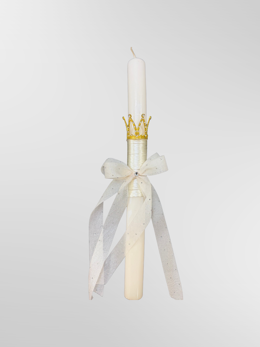Lambada Easter Greek Candles Handmade White Royalty